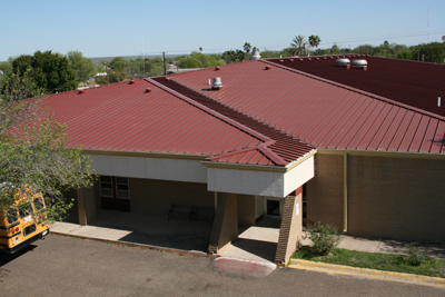 PSA ISD, Zapata TX — Combination SBS Modified and Retro Fit Standing Seam